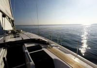 sailing yacht sailboat sailing deck sun sea blue Hanse 505